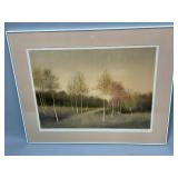Framed Signed and Numbered Print of Woods