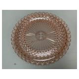 Pink Depression Glass Platter