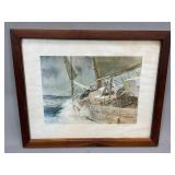 Signed Print by Lester Jay Stone Dated 1969