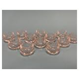 Pink Depression Glass Salt Dips