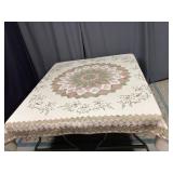 Vintage Green & Pink Floral Quilt