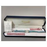 14K Gold Vicence Wrist Watch in Original Box