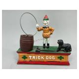 Cast Iron Trick Dog Coin Bank