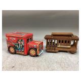 Tin Coin Bank Engine 5 & More