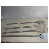 42 Inch Stainless Steel Whisks and Paddles