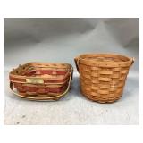 Longaberger Bayberry Basket & Fruit Basket