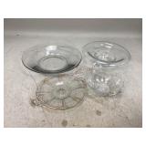 Heisey Plate W/Handles, Bowl & More