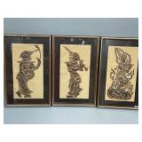 Unusual Set of Framed Triptych
