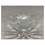 Clear Glass Rose Bowl