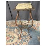 Marble and Metal Lamp Stand