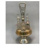 Vintage Cruet Stand with Cruets