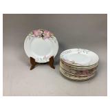 Noritake Azalea  12  6.5 Inch Plates
