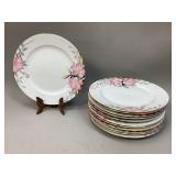 12 Noritake Azalea 10 Inch Dinner Plates