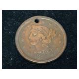 1856 Large One Cent Coin