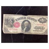 1917 Sawhorse Reverse Dollar Red Seal