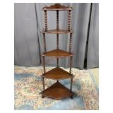 Victorian Walnut Corner Shelf