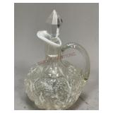 Northwood Cruet with Opalescent Spanish Lace