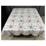 Hand Stitched Double Wedding Ring Quilt