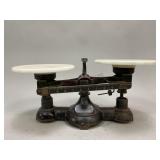 Antique Cast Iron Pharmacy Balance Scale