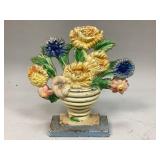 Cast Iron Flower Bouquet Door Stop