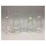 Clear Glass Oil Lamp Chimneys