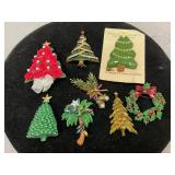 Vintage Christmas Pins