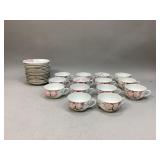 Noritake Azalea  Cups and Saucers