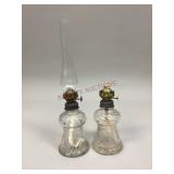 Clear Glass Miniature Oil Lamps