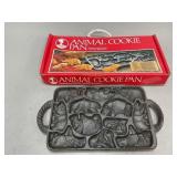 Cast Iron Animal Cookie Pan with Original Box