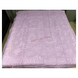 Double Sided Green & Purple Quilt