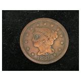1846 Large One Cent Coin
