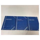 Three EMPTY Coin Books
