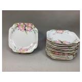 Noritake Azalea 12 Salad Plates 7.5 inch