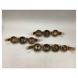 Antique Brass Bar Sleigh Bells