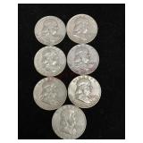 1953-1962 Franklin Half Dollar Coins