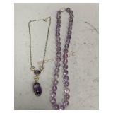 Two Amethyst Necklaces