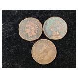 Indian Head Cents & King George V Cent