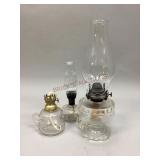 Clear Glass Oil Lamps