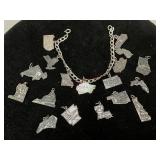 Sterling Silver Charm Bracelet