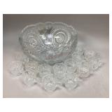 Large Punch Bowl & Cups