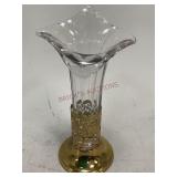 E&JB Tulip Vase with Silver Plate Stand