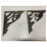 Antique Cast Iron Shelf Brackets