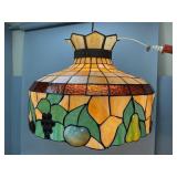 Tiffany Style Leaded Glass Hanging Ceiling Light