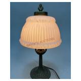 Antique Boudoir Lamp with Frosted Glass Shade