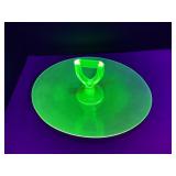 Uranium Glass Serving Tray