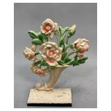 Cast Iron Floral Door Stop