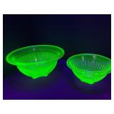 Uranium Glass Mixing Bowls