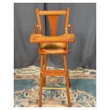 Wooden Highchair for Doll Baby