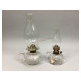 Clear Glass Finger Lamps
