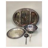 Silver Plate Tray & More